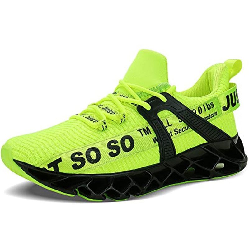 UMYOGO Women's Running Shoes Non Slip Athletic Tennis Walking Blade Type Sneakers Green