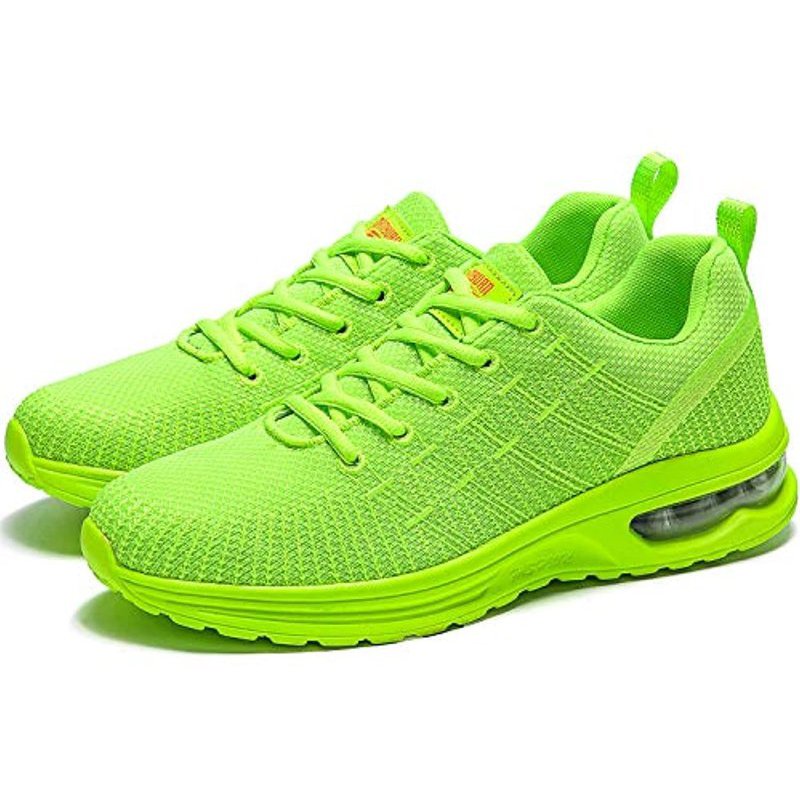 Damyuan Running Shoes Men's Air Cushion Athletic Gym Tennis Shoes Sneakers Lightweight Walking Shoes Green